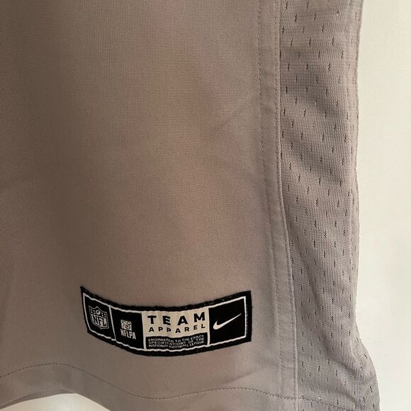 NFL JAGUARS Gray and Blue Jersey with V-Neck and Shoulder Accents - Picture 3 of 10